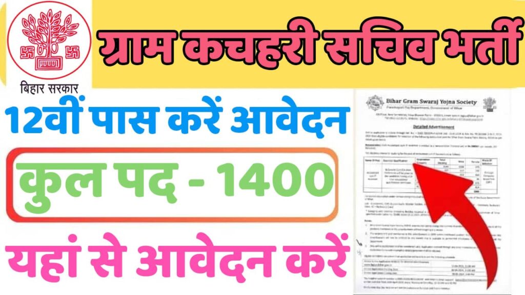 Gram Kachahari Vacancy