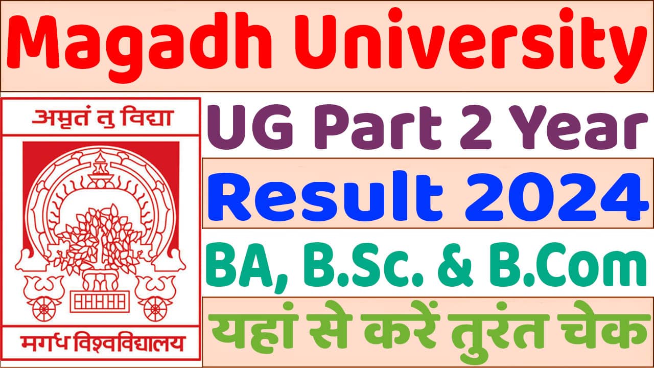 Magadh University UG Part 2 Result