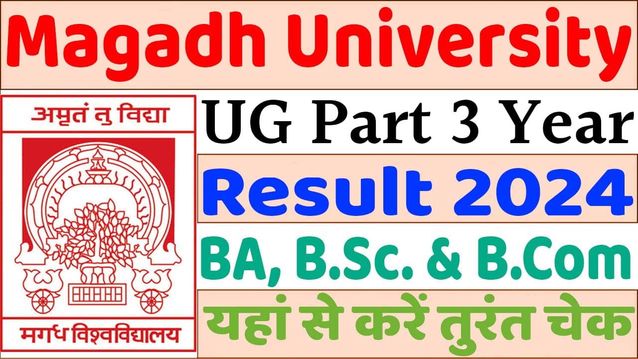 Magadh University UG Part 3 Result